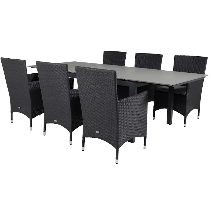 Matgrupp Venture Home Lova 160/240 med 6 Milwa Stolar