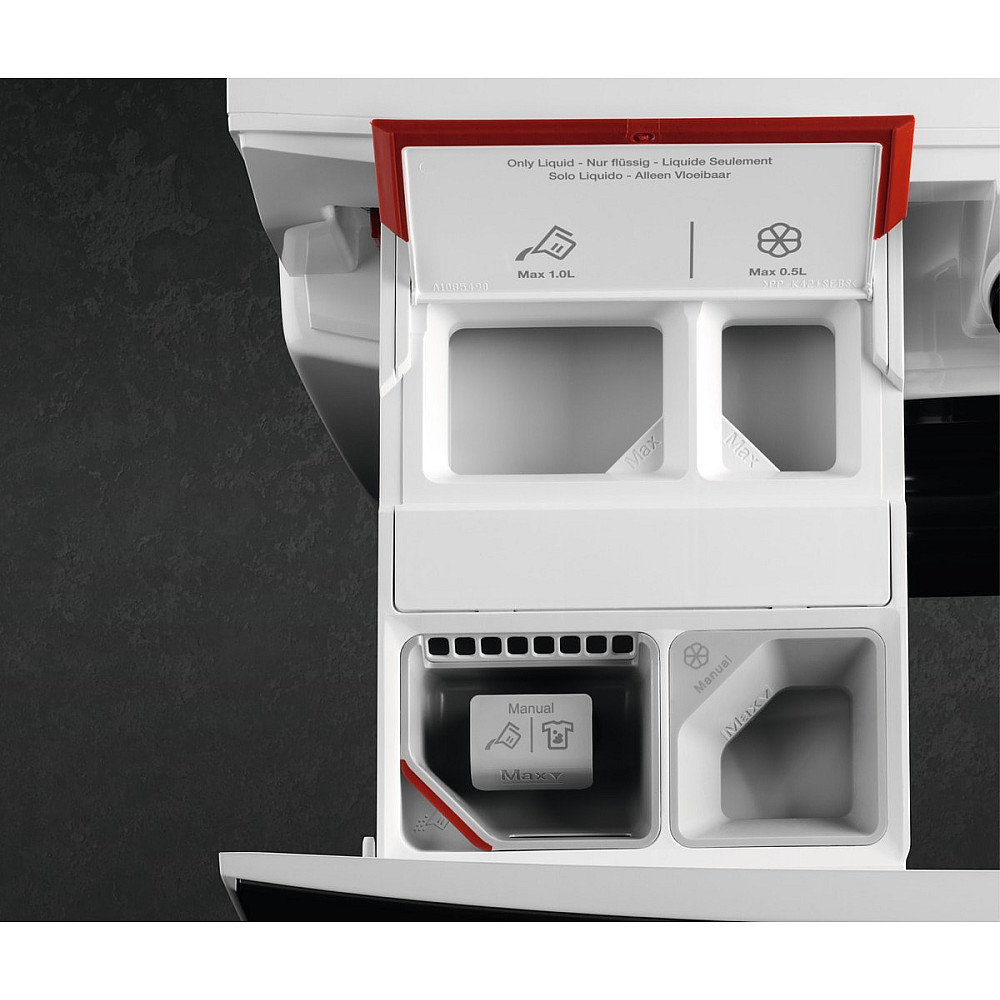 Frontmatad Tvättmaskin AEG LR622A94Q ProSense 6000 Vit med AutoDose och EcoInverter