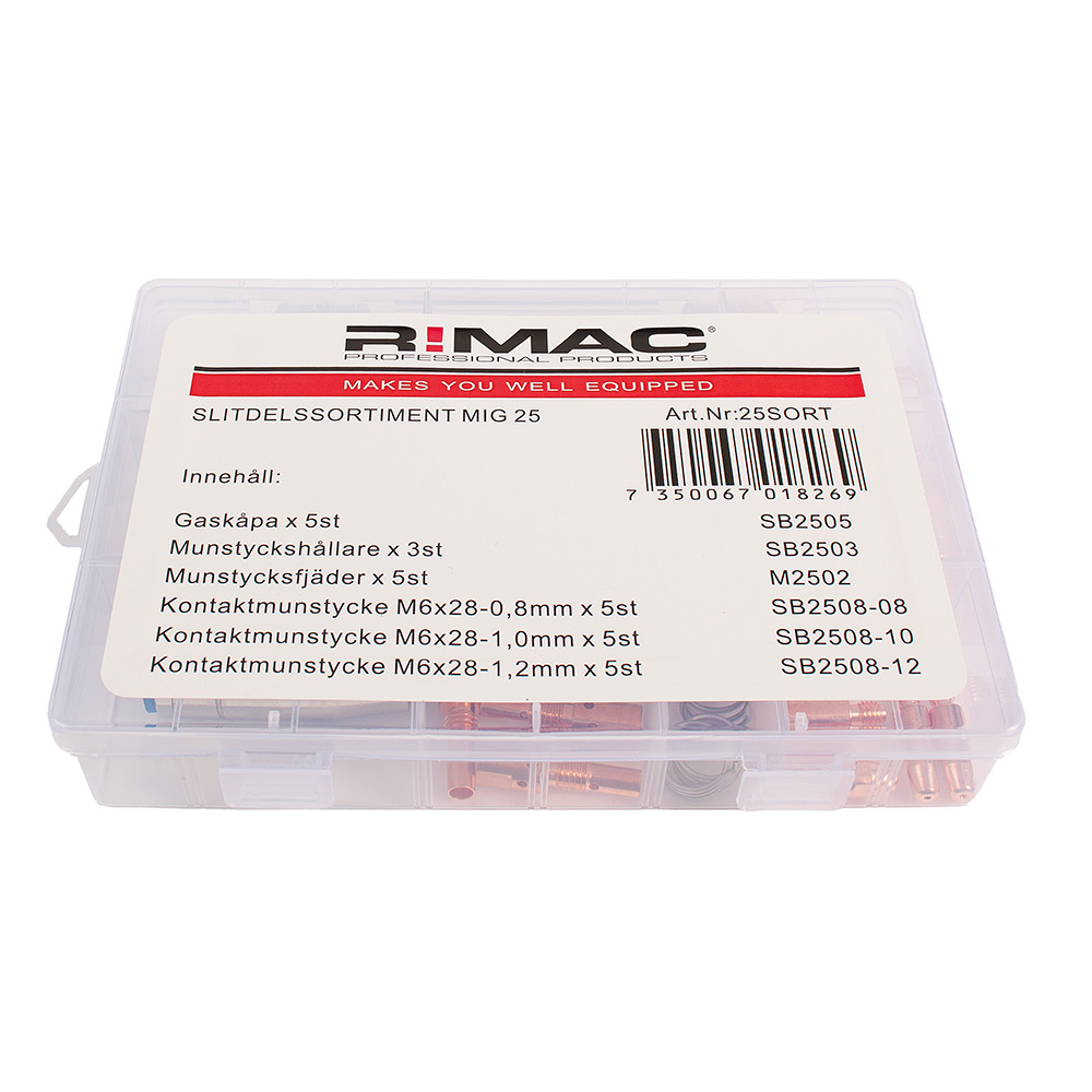 Slitdelssortiment M25