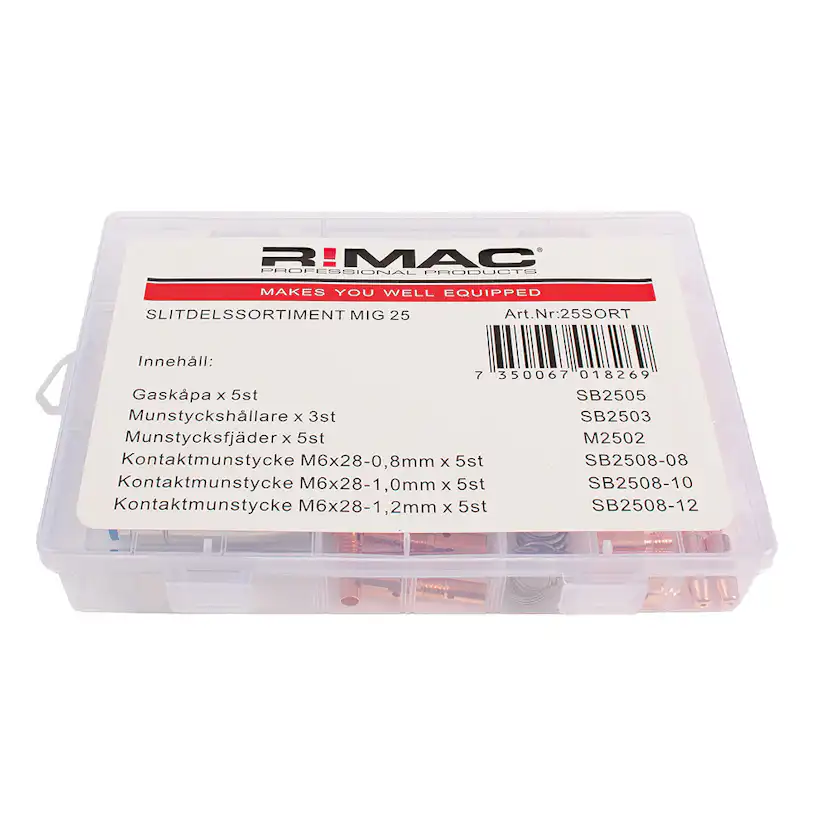Slitdelssortiment M25