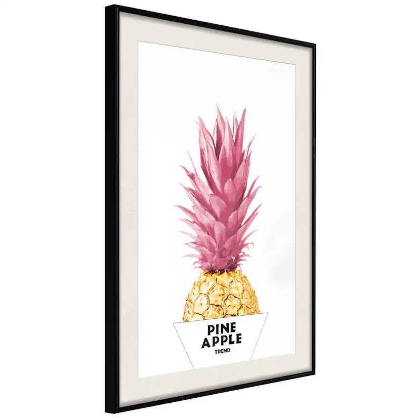 Poster Artgeist Affisch Golden Pineapple