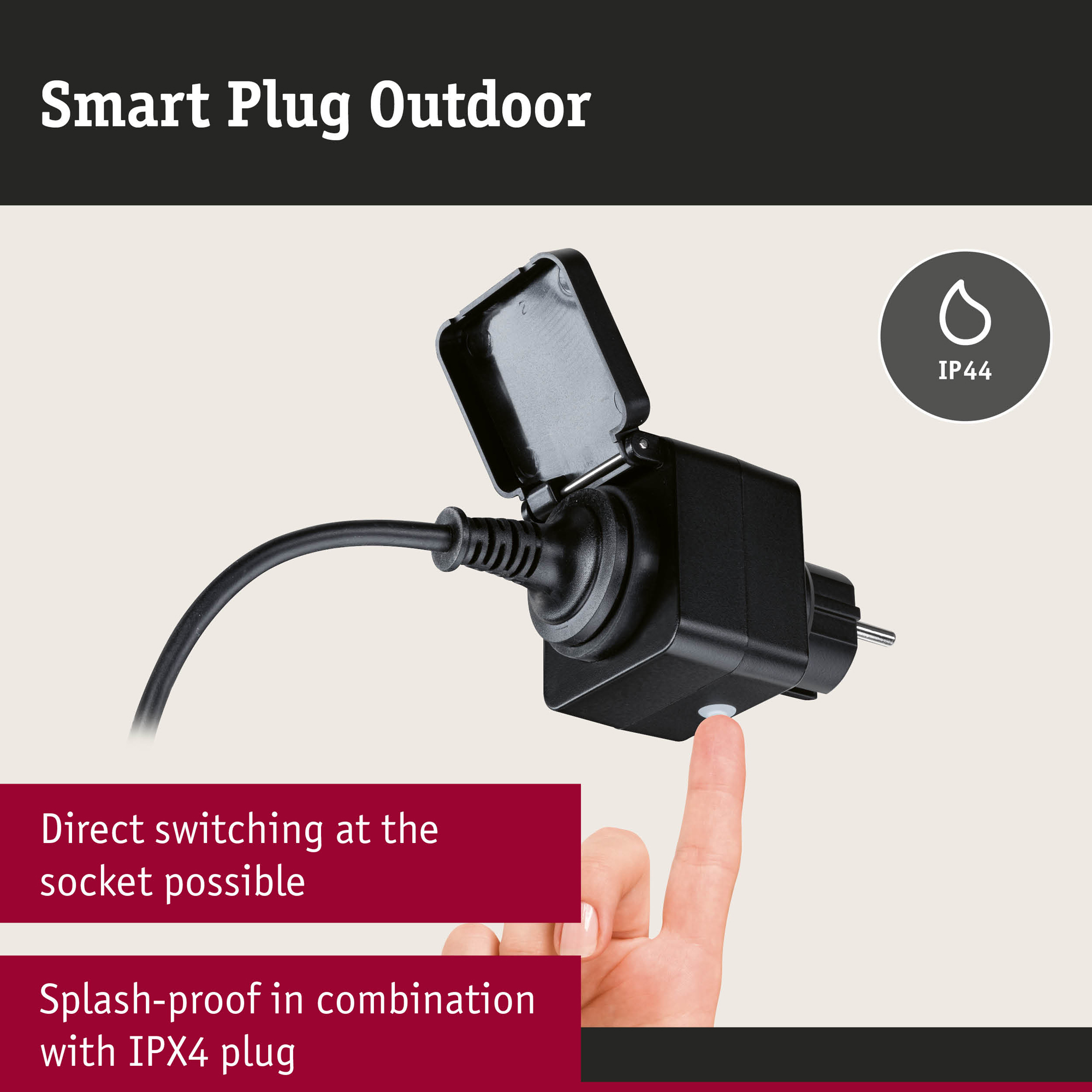 Adapterplugg Paulmann Smart Home Zigbee 3.0 Utomhus