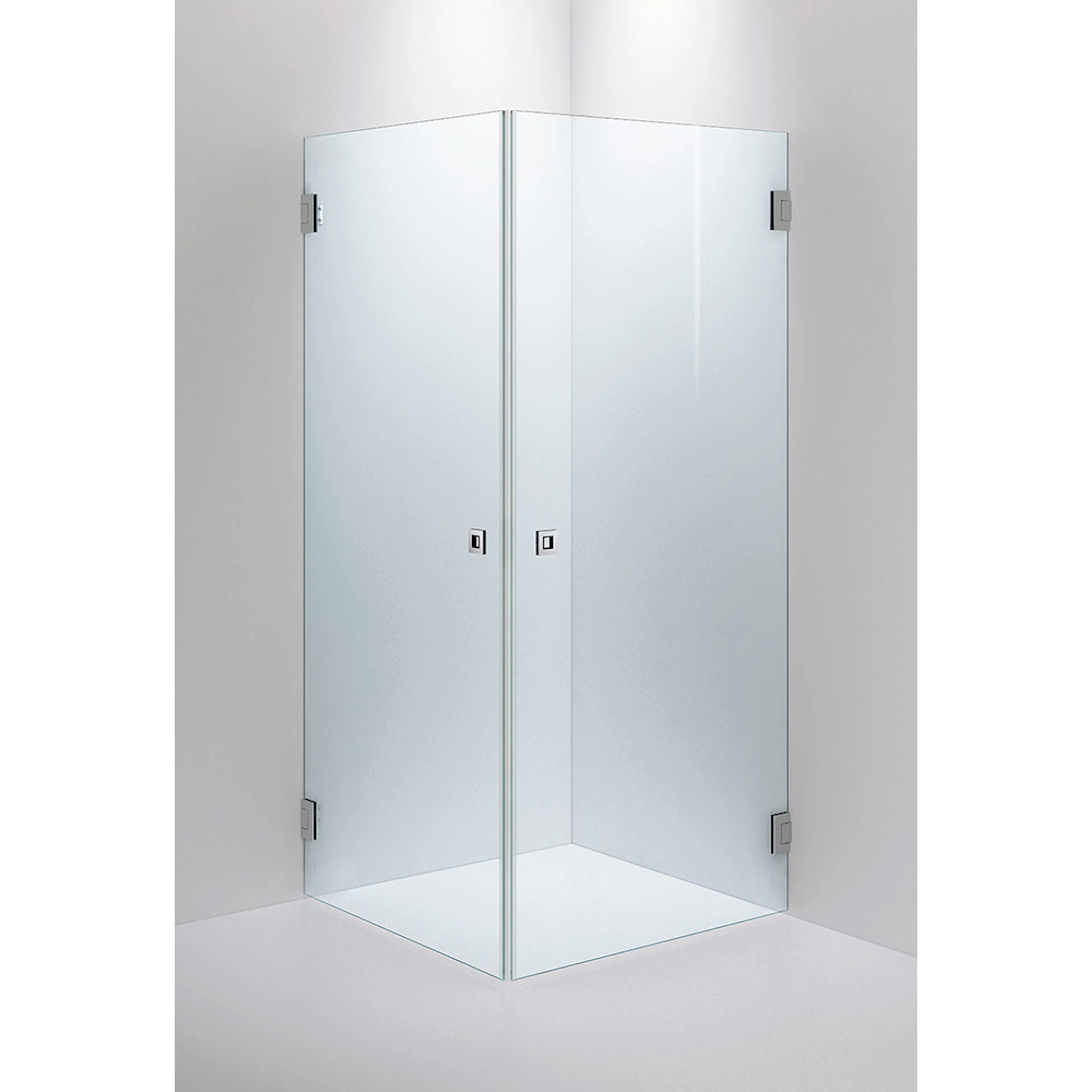 INR ARC 12 Klarglas Blank krom 900x900 Grepp Kvadrat Blank k 900x900 mm, Blank krom