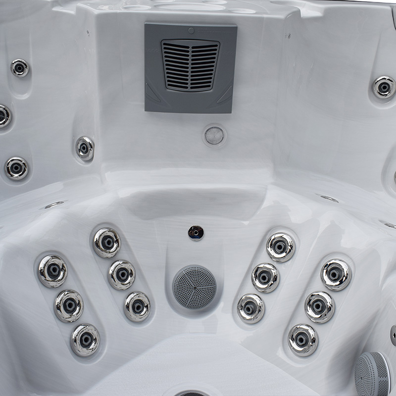 Spabad Westerbergs Viken 61 Jets Vit med Extra Tjockt Termolock