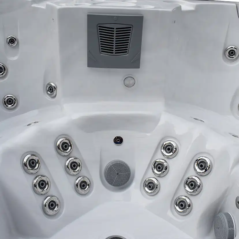 Spabad Westerbergs Viken 61 Jets Vit med Extra Tjockt Termolock