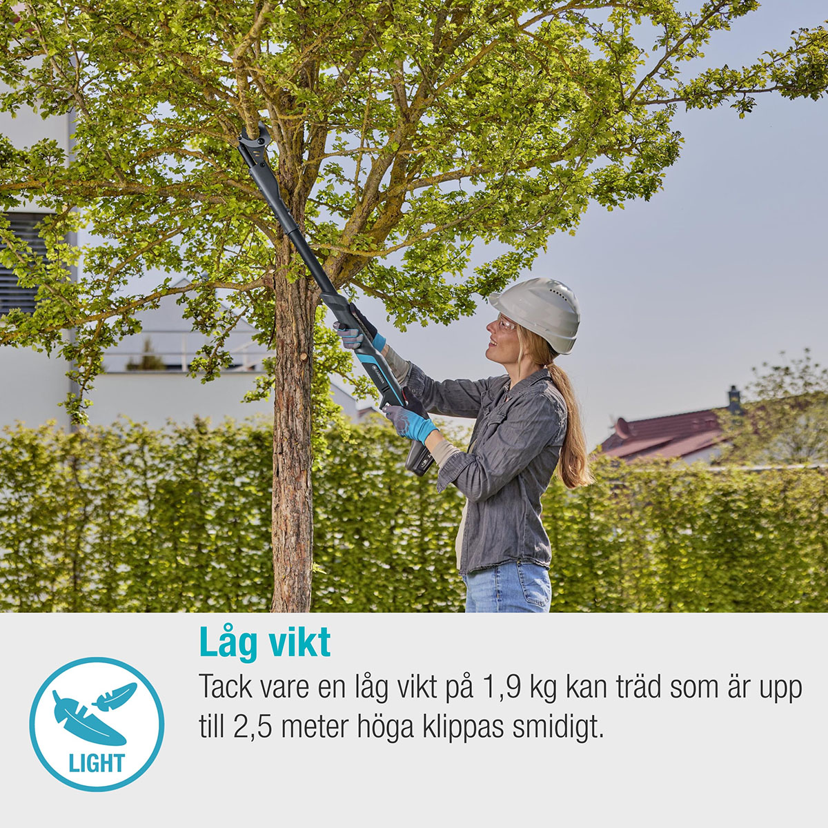 Grensax Gardena EasyCut Batteri P4A utan Batteri och Laddare
