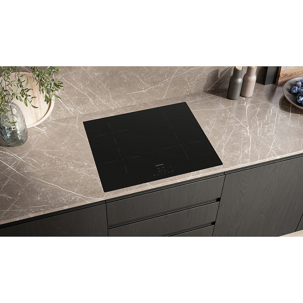 Induktionshäll Siemens iQ100 EU611BEB5E Svart 60cm med Barnspärr