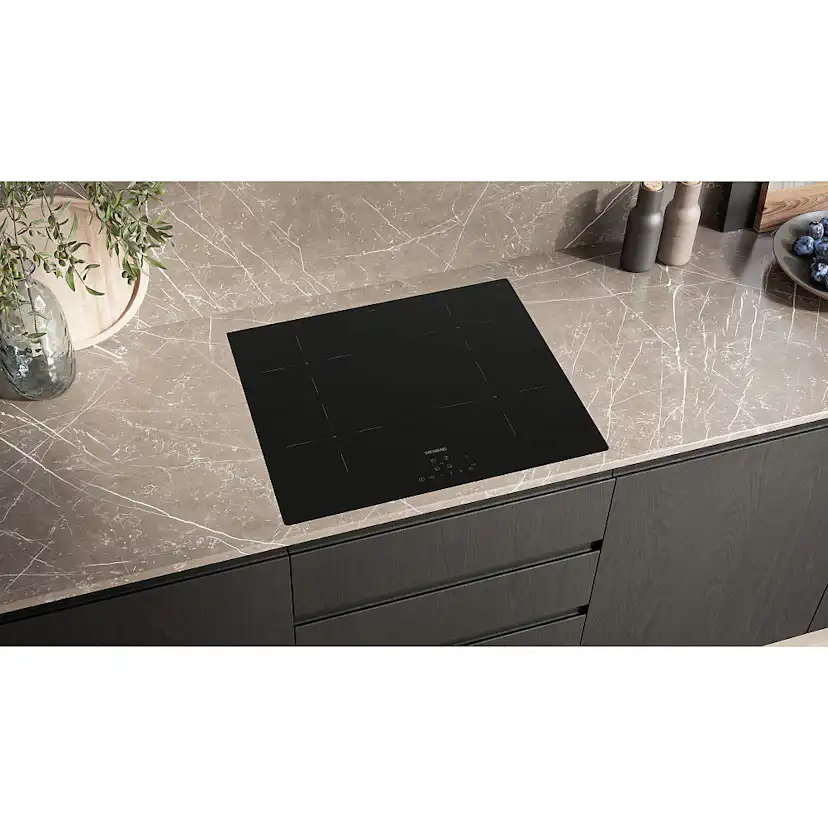 Induktionshäll Siemens iQ100 EU611BEB5E Svart 60cm med Barnspärr
