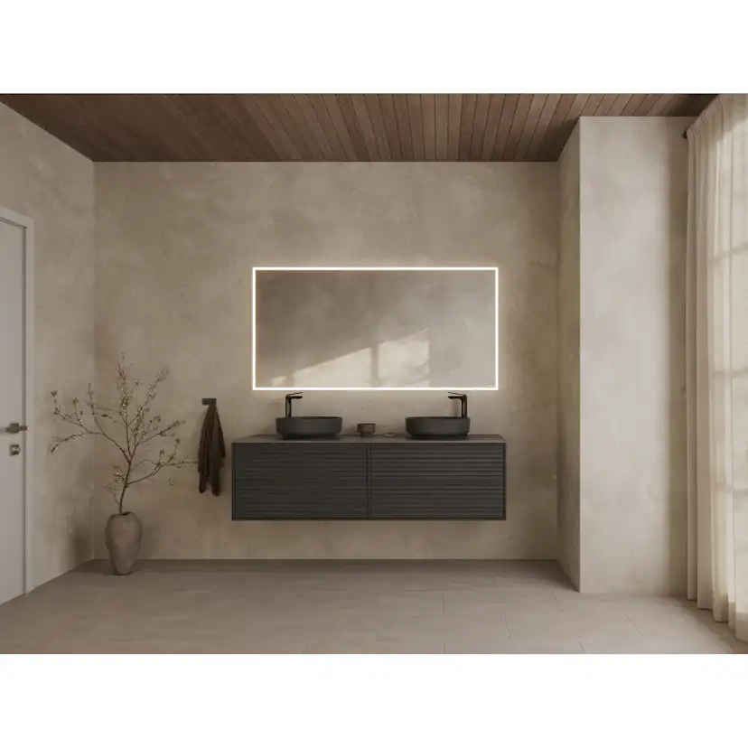 Bänkskiva Svedbergs Silva för Dubbla Tvättställ