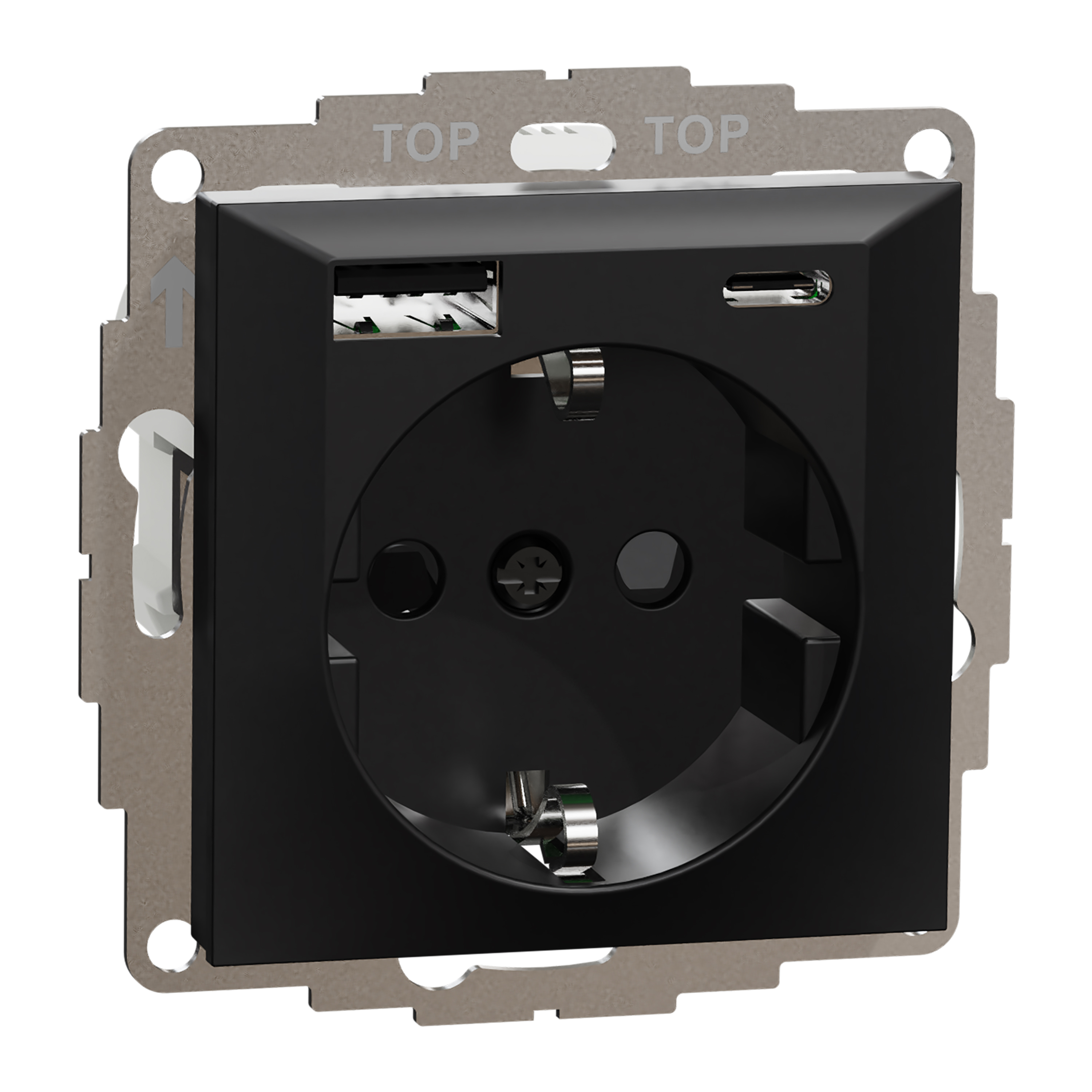 Ladduttag Elko Plus USB A+C 3A Schuco