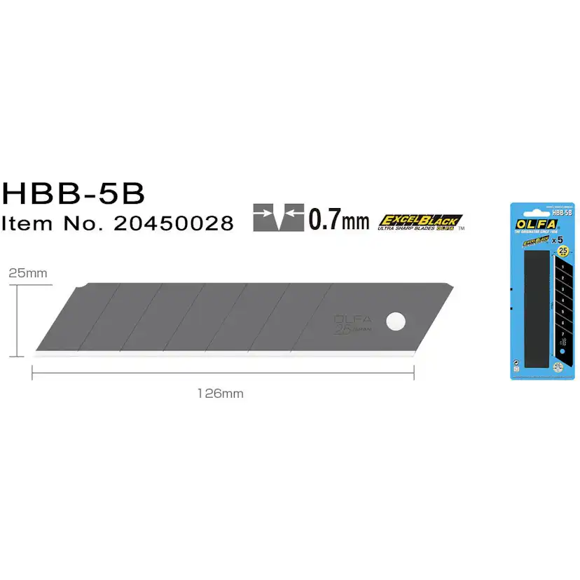 Brytblad Olfa HBB-5B 25 mm