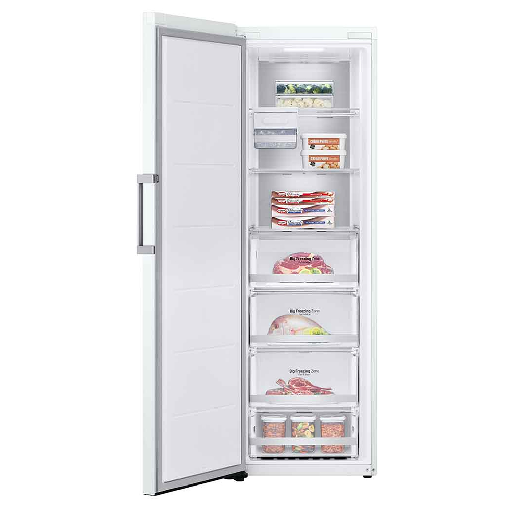 LG frys GFE61SWCSZ med display Vit