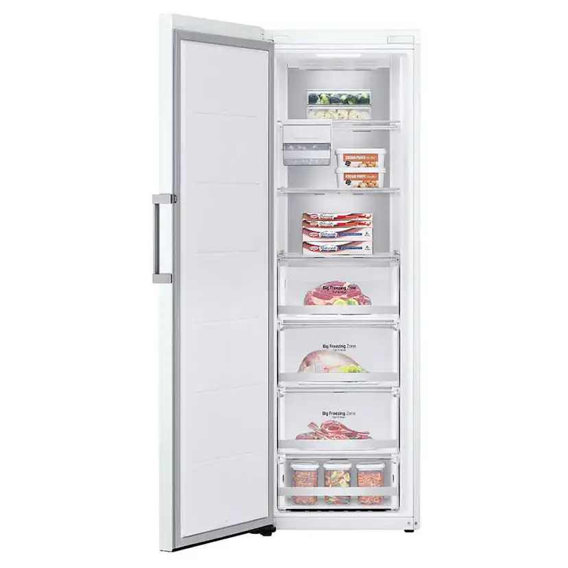 LG frys GFE61SWCSZ med display Vit