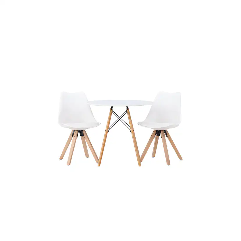 Matgrupp Venture Home Danburi Ø60 cm med 2 st Zeno stolar