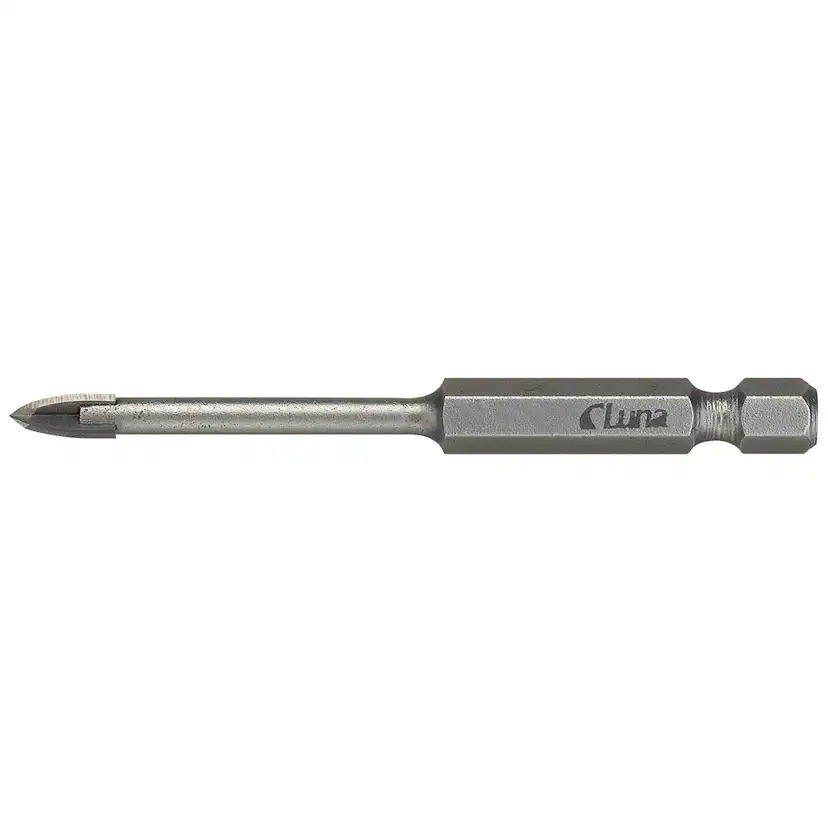 Kakelborr Luna Tools med hårdmetallspets och 1/4"-hexagon-fäste