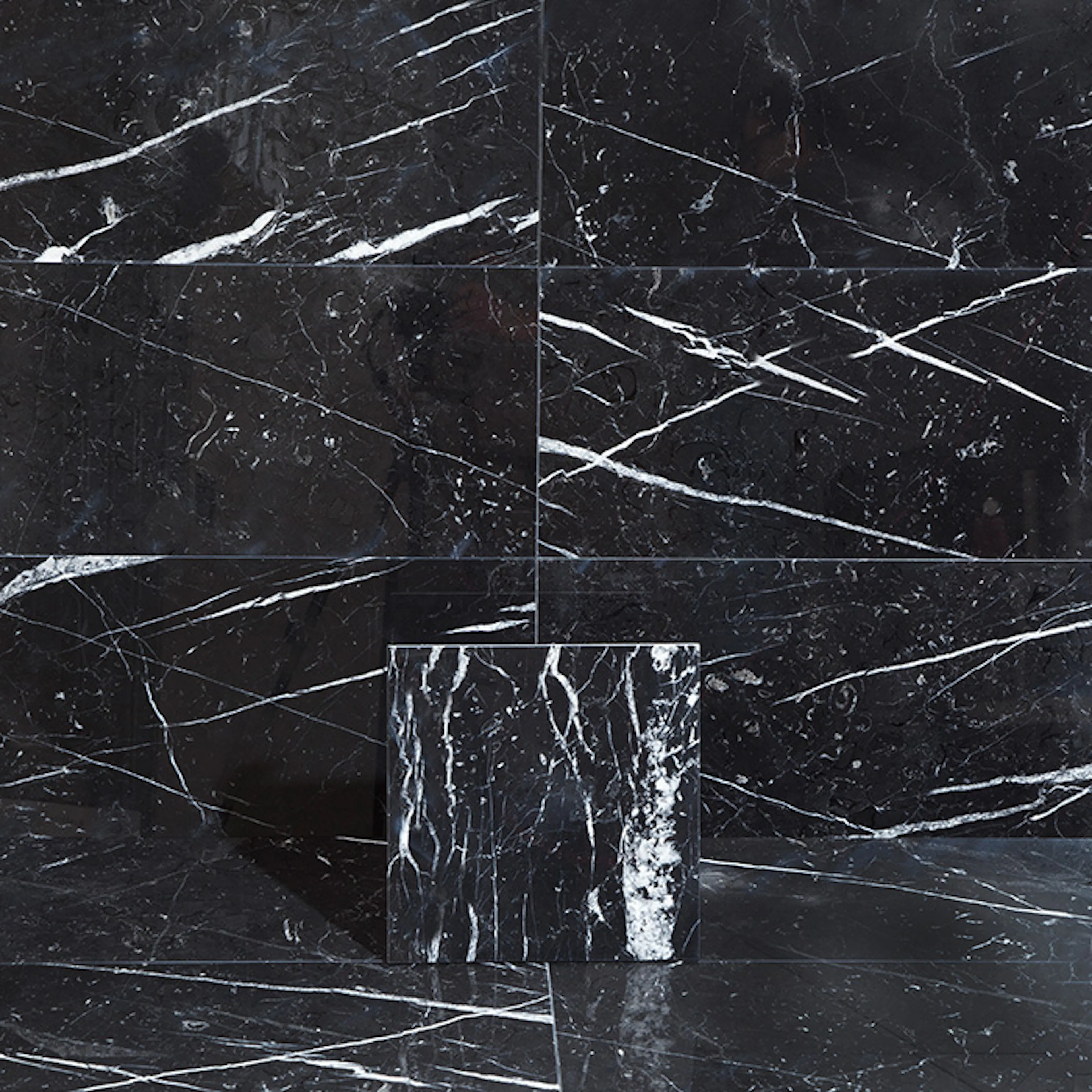 Marmor Arredo Nero Marquina Svart Polerad 30x30 cm