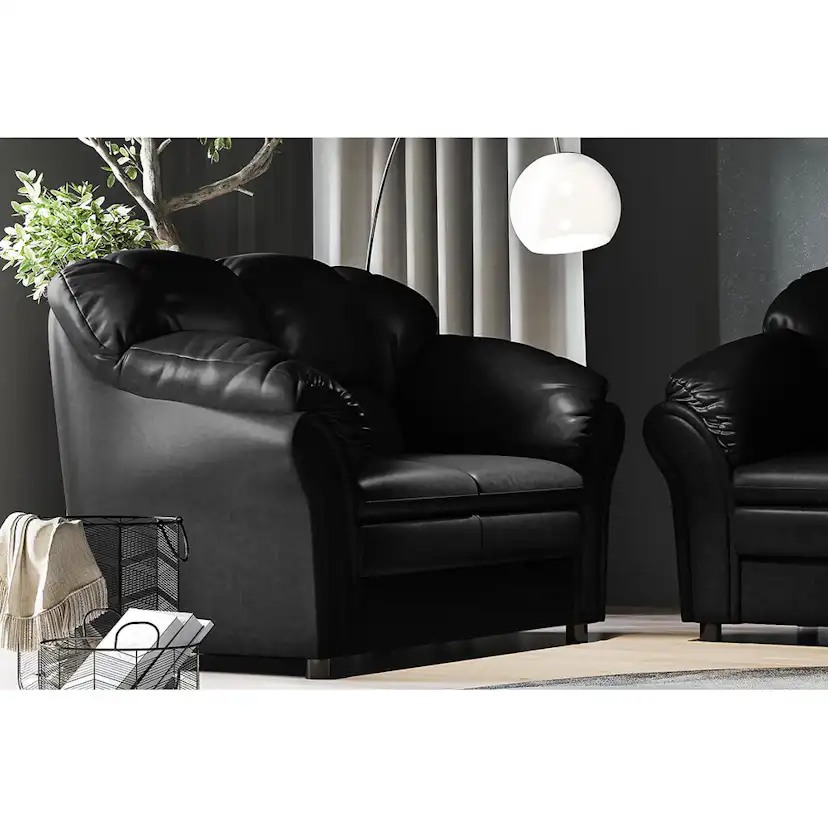 Soffgrupp Scandinavian Choice Salvador 3-sits+2-sitssoffa med Fåtölj Konstläder