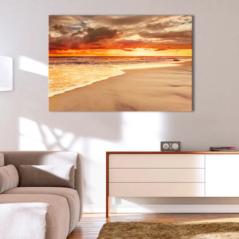 Tavla - Beach Beatiful Sunset II 90x60 90x60 cm