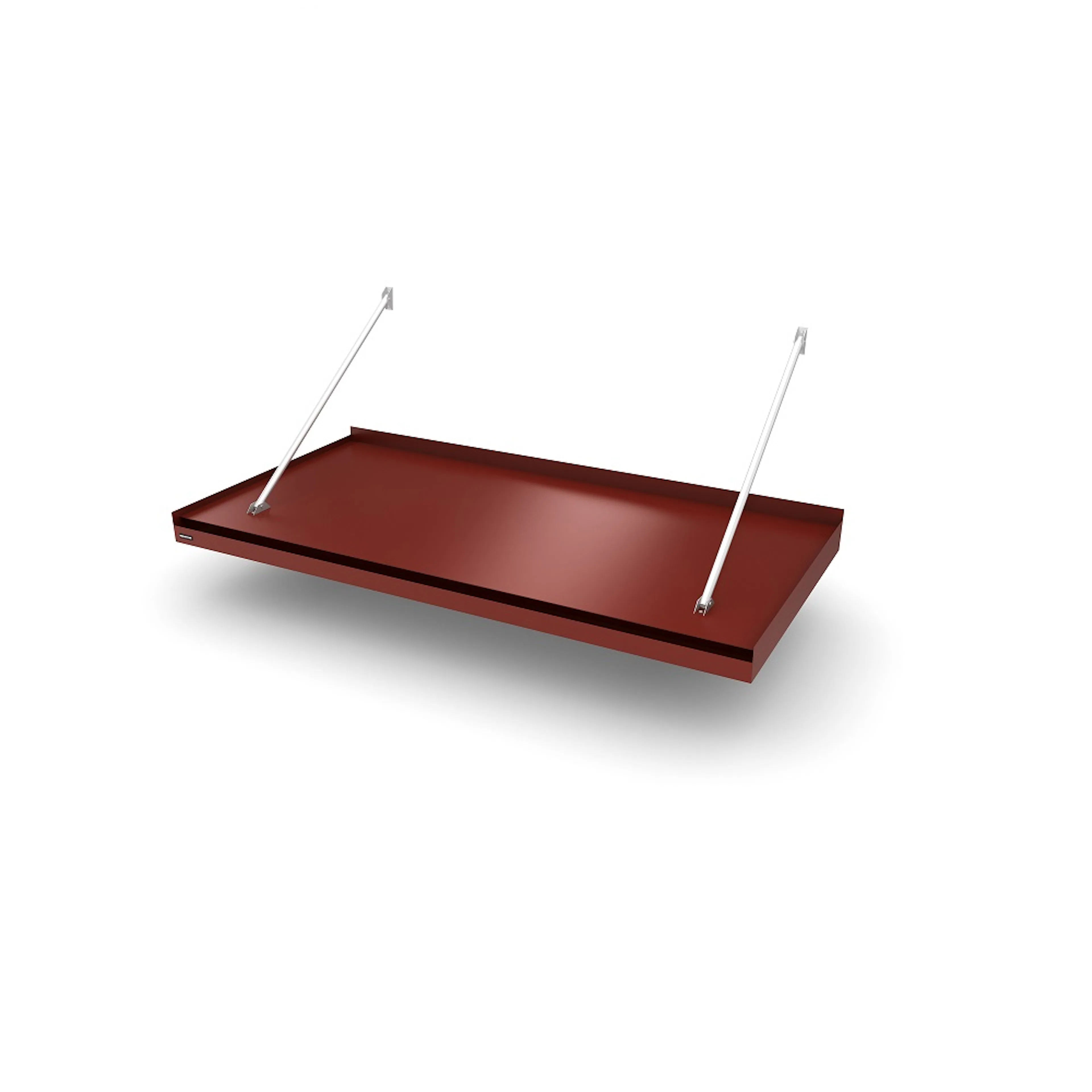 Modern Flat B=2000 D=1155 Dark red (RAL:3009) 2000 mm Mörkröd, Djup: 1155 mm