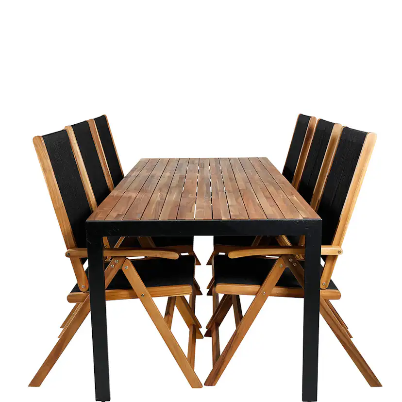 Matgrupp Venture Home Bois med 6 Lumi Stolar