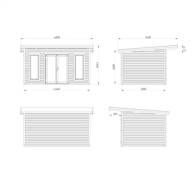 Stuga Palmako Aurelia 13,4 m² (inv. 12,7 m²)