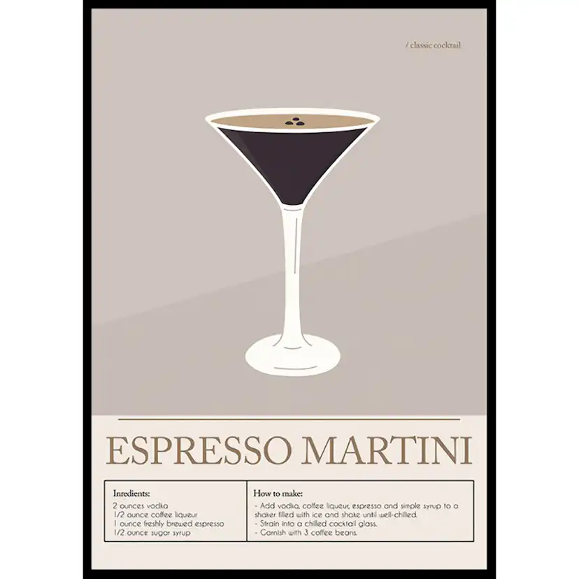 Poster Gallerix Espresso Martini Cocktail