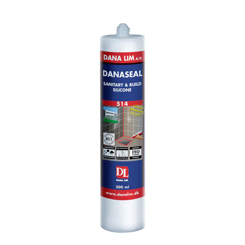 Fogmassa Danalim Silikon Dana 514 Grå Våtrum & Bygg 300 ml