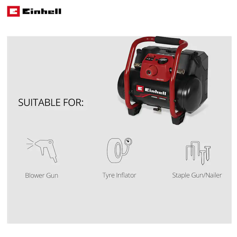 Kompressor Einhell TE-AC 36/150 Li OF-Solo Sladdlös utan Batteri
