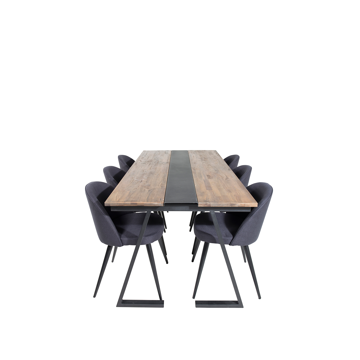 Matgrupp Venture Home Jane med 6 Valentina Stolar Polyestertyg