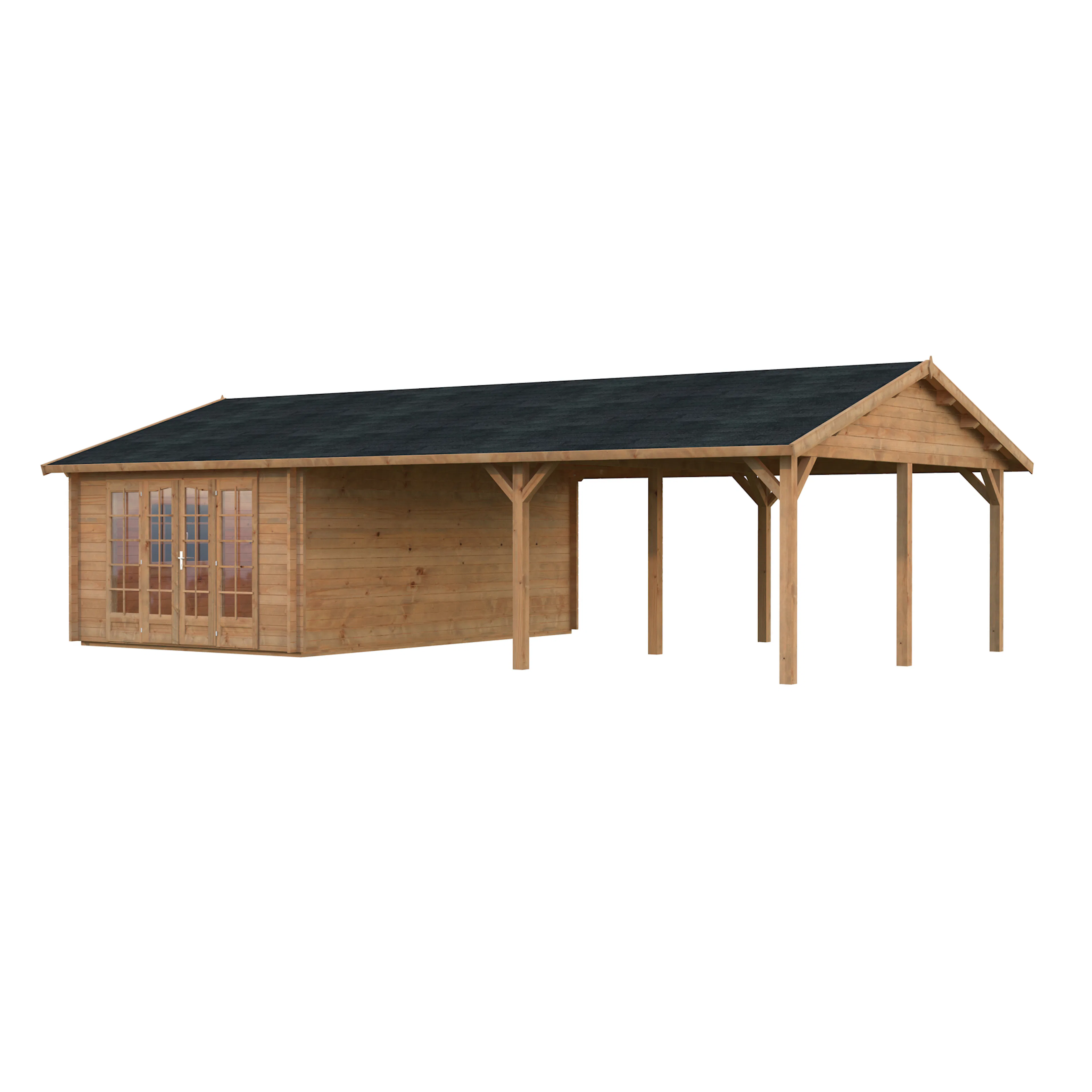 Irene 19,0+33,2 m2 BNDIP Impregnerad brun