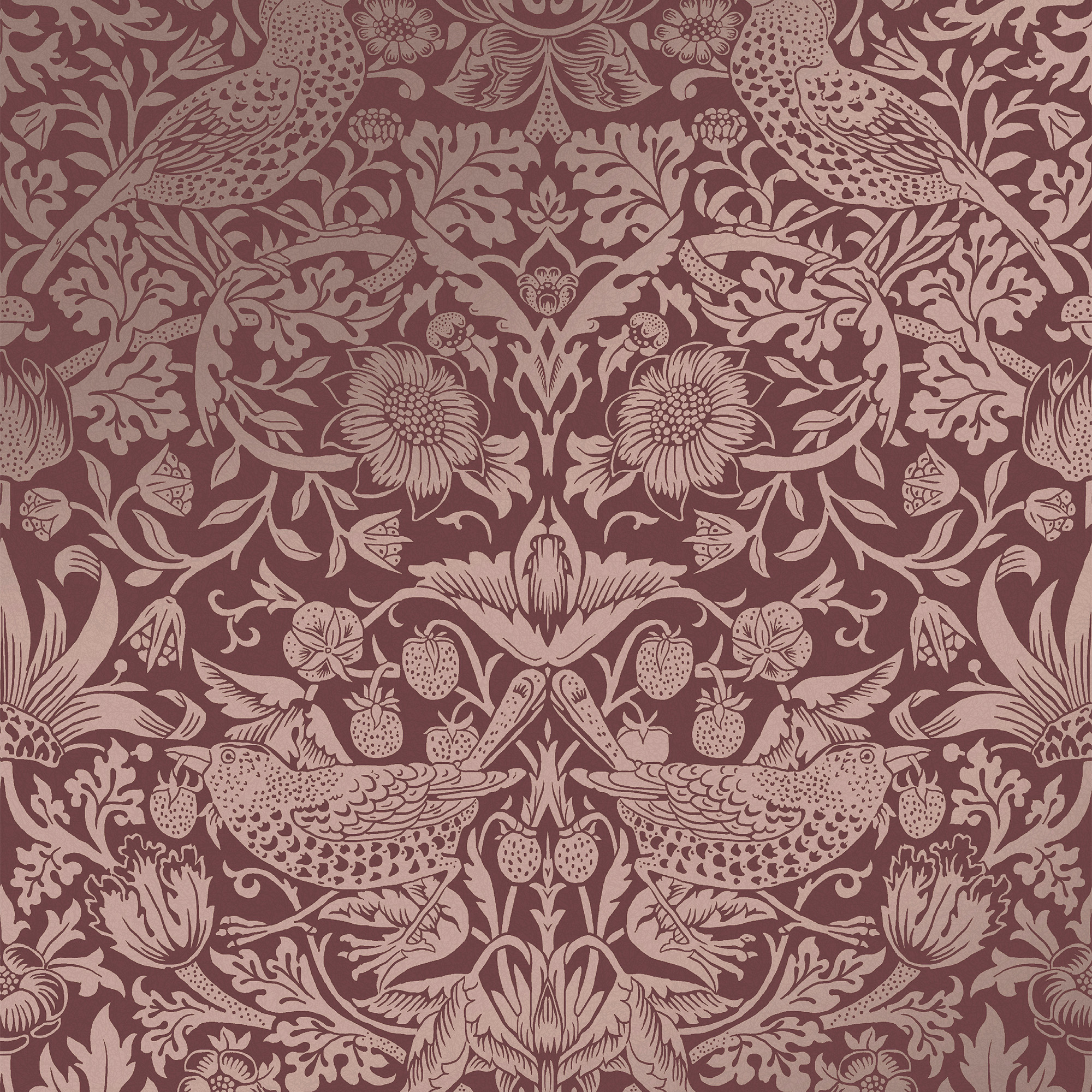 Tapet William Morris At Home Strawberry Thief Fibrous 124235