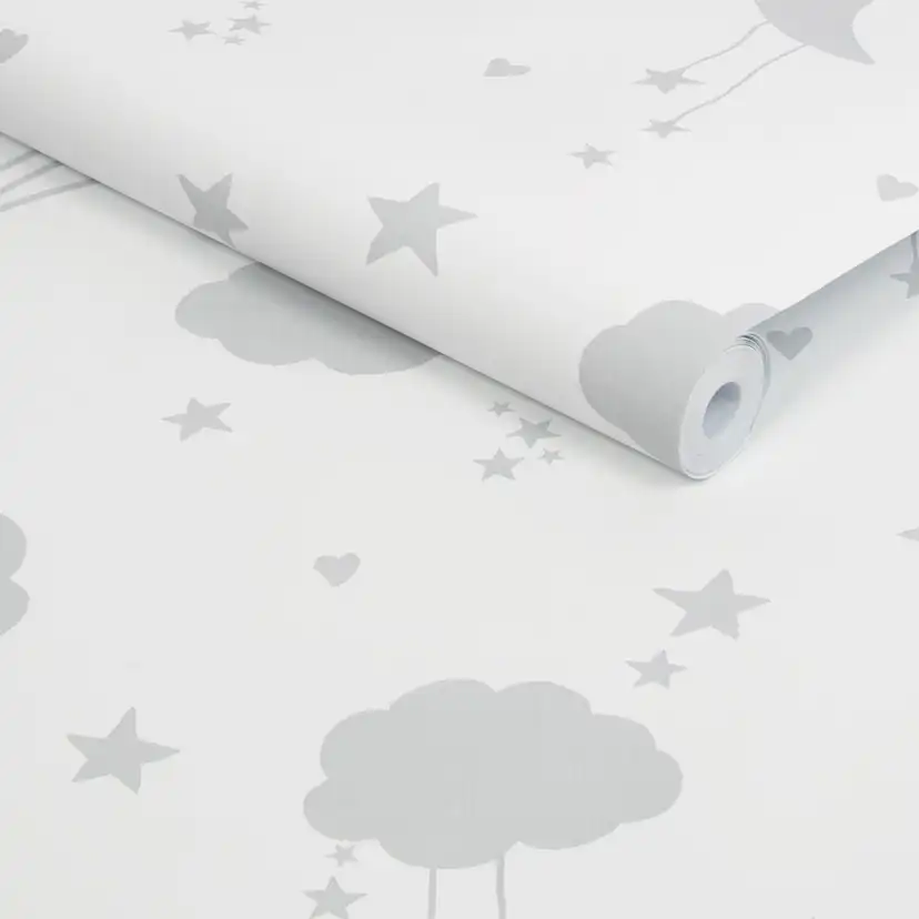 Tapet NEXT Moon & Stars Grey