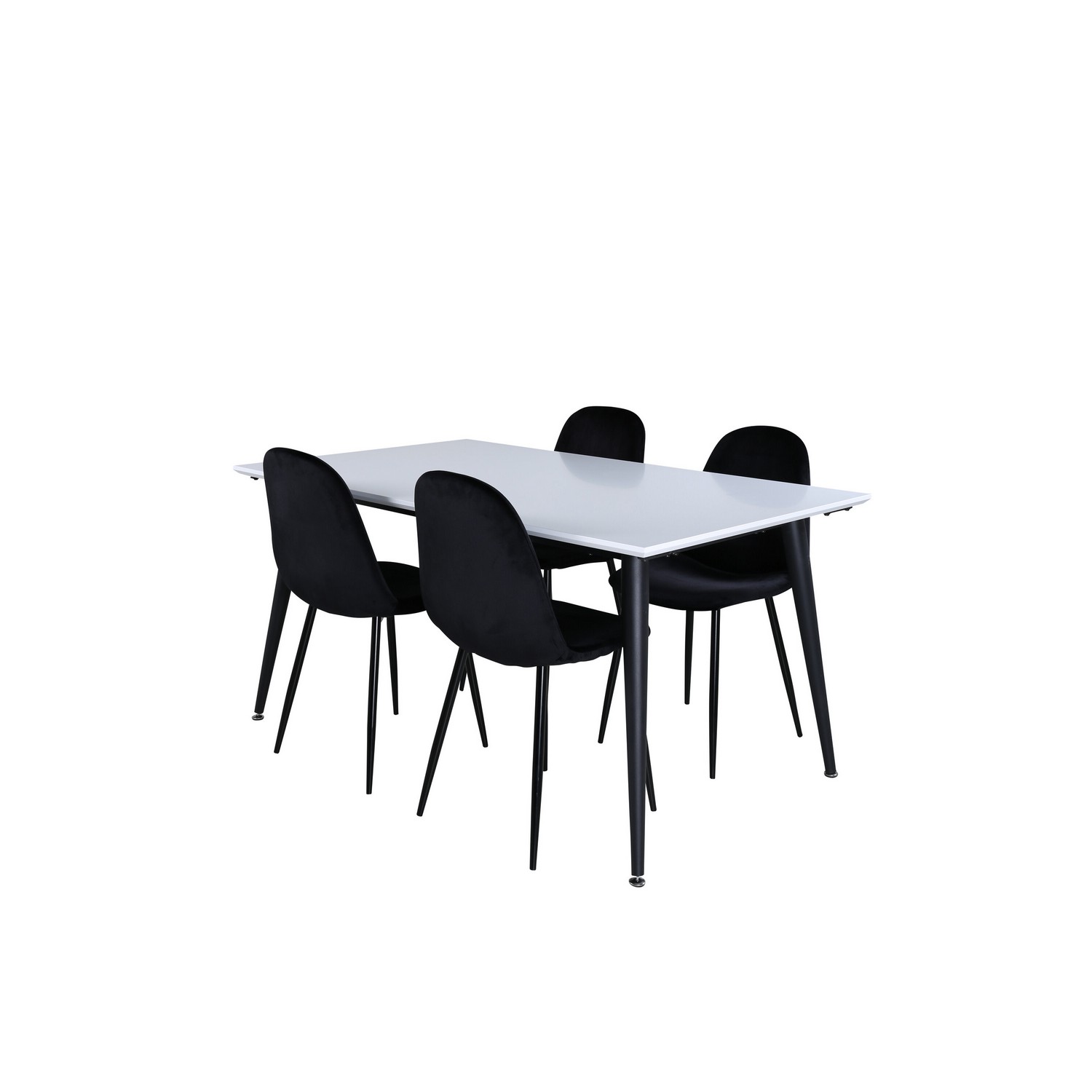 Matgrupp Venture Home Jolie med 4 Pobbie Stolar Metall