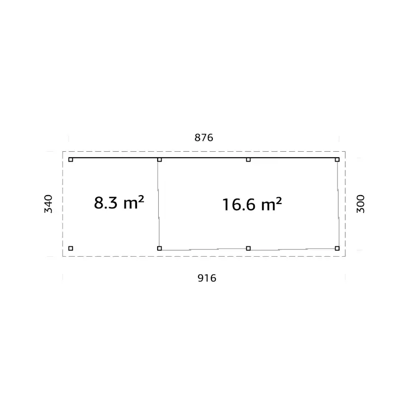 Uterum Palmako Lenna 24,9 m2 Set 718 Slide Plus