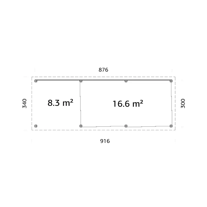 Uterum Palmako Lenna 24,9 m2 Set 718 Slide Plus