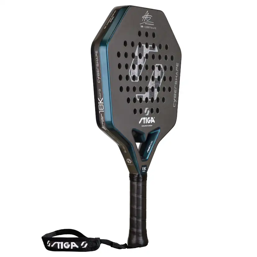 Padelracket STIGA Sports Cybershape 18K Hard Adam Axelsson Edition