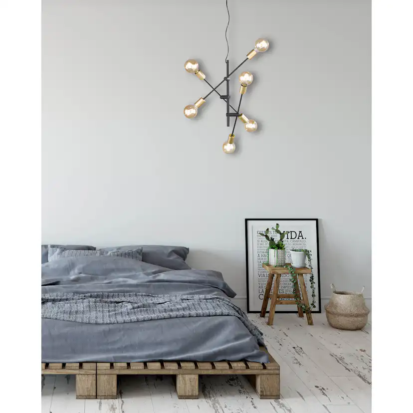 Taklampa Trio Cross 6L E27