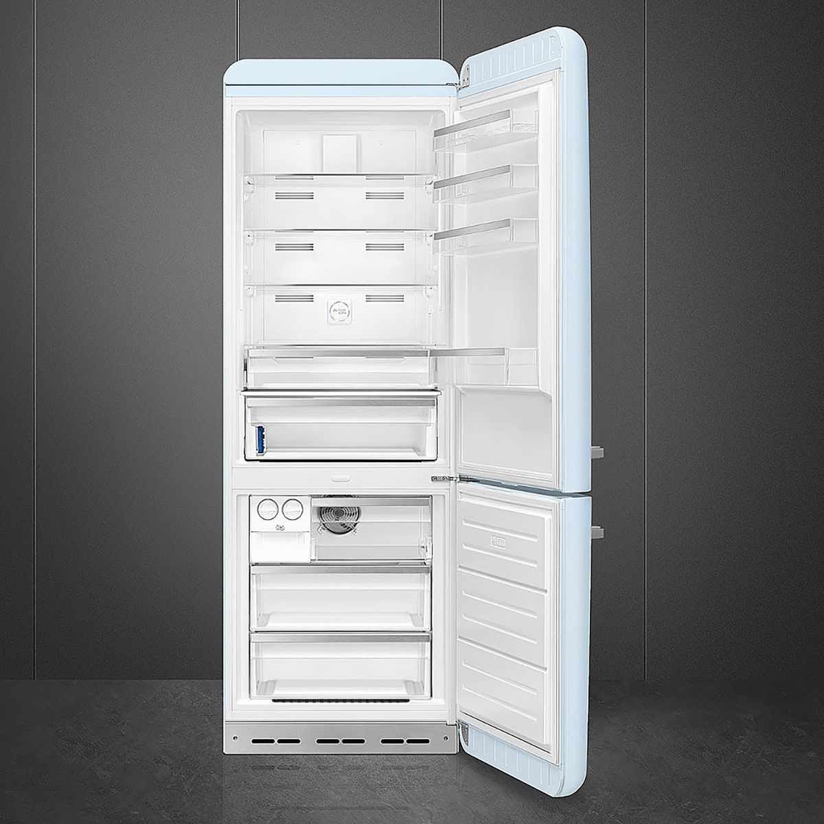 Fristående Kyl/Frys Smeg FAB38RPB6 Pastellblå Retrodesign med Multiflow & No Frost