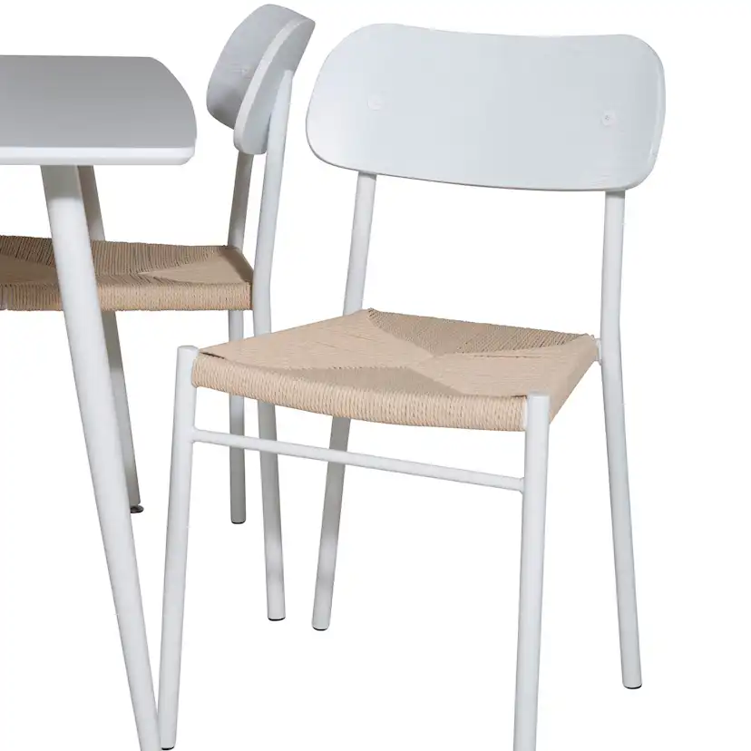 Matgrupp Venture Home Pobbie med 4 Peggy Stolar Vit