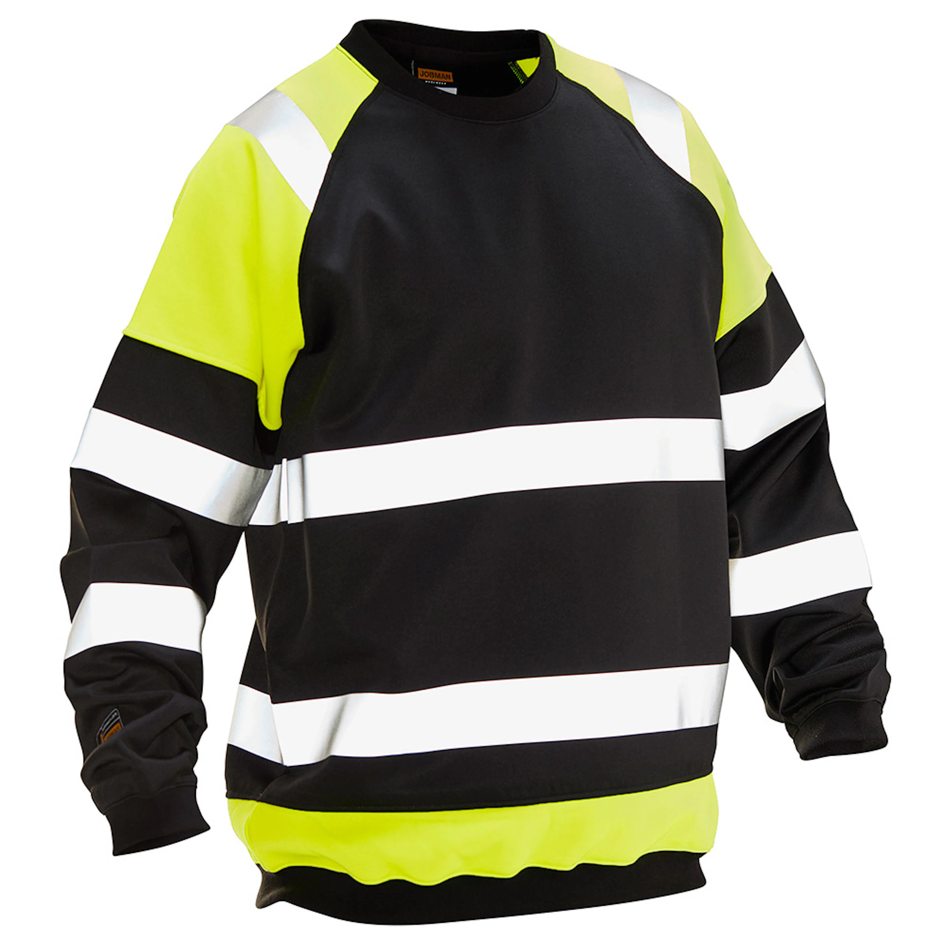 Sweatshirt Varsel Svart/Gul XL Storlek: XL, Färg: Svart/Gul