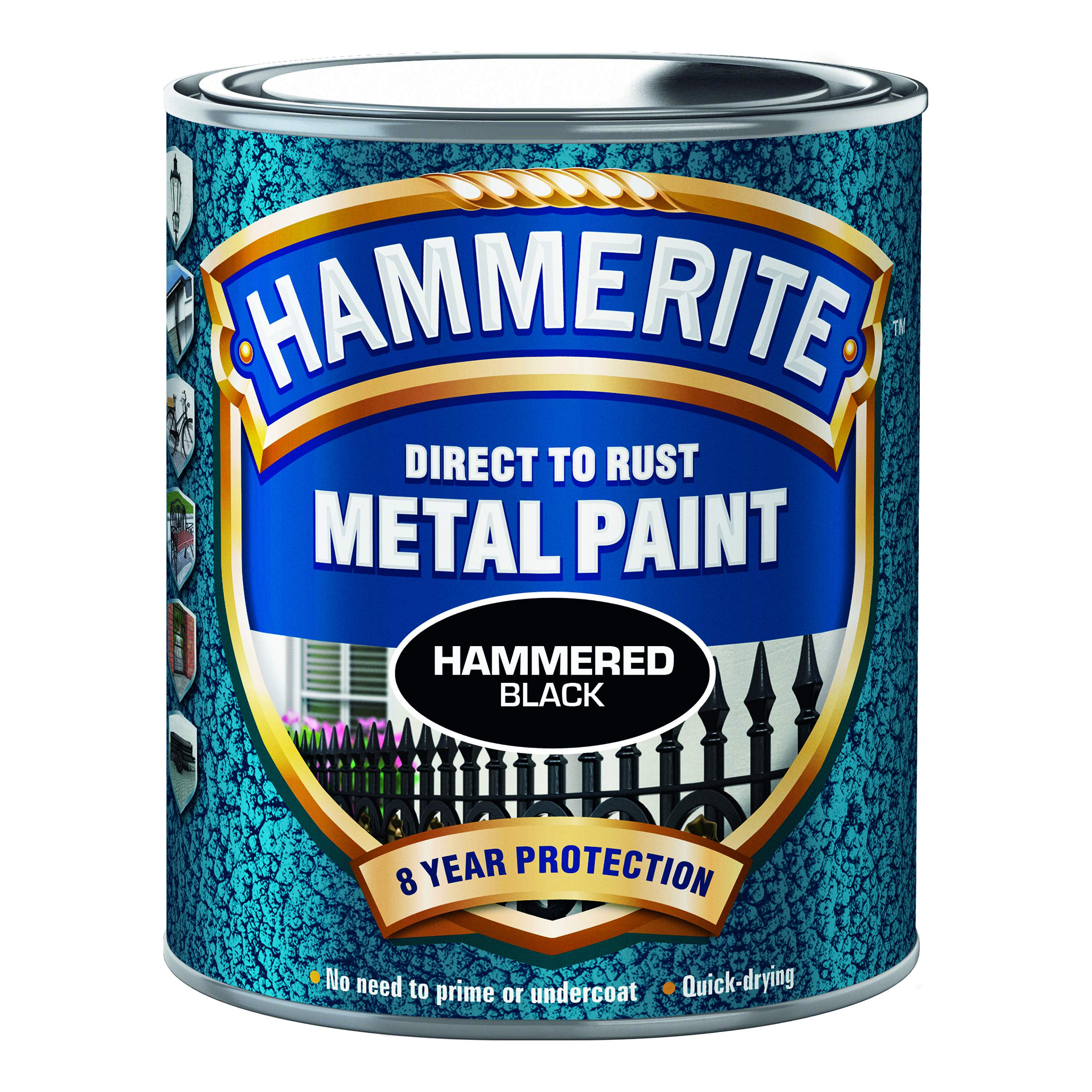 Rostskyddsfärg Hammerite Hammarlack Svart 750ml