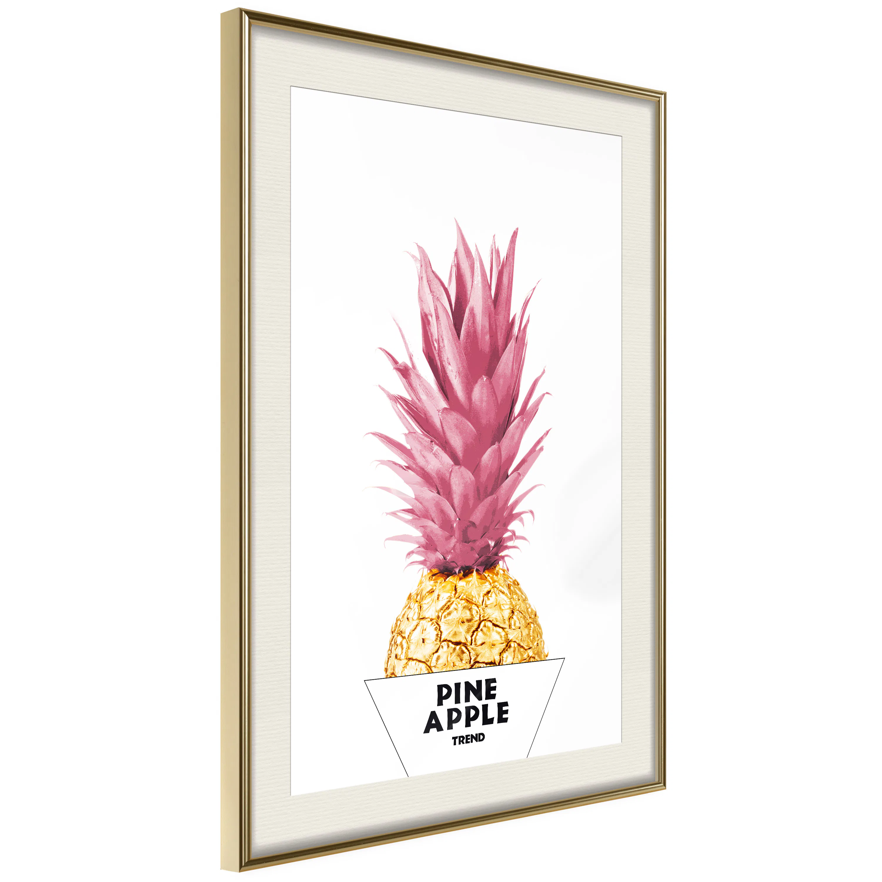 Poster Artgeist Affisch Golden Pineapple