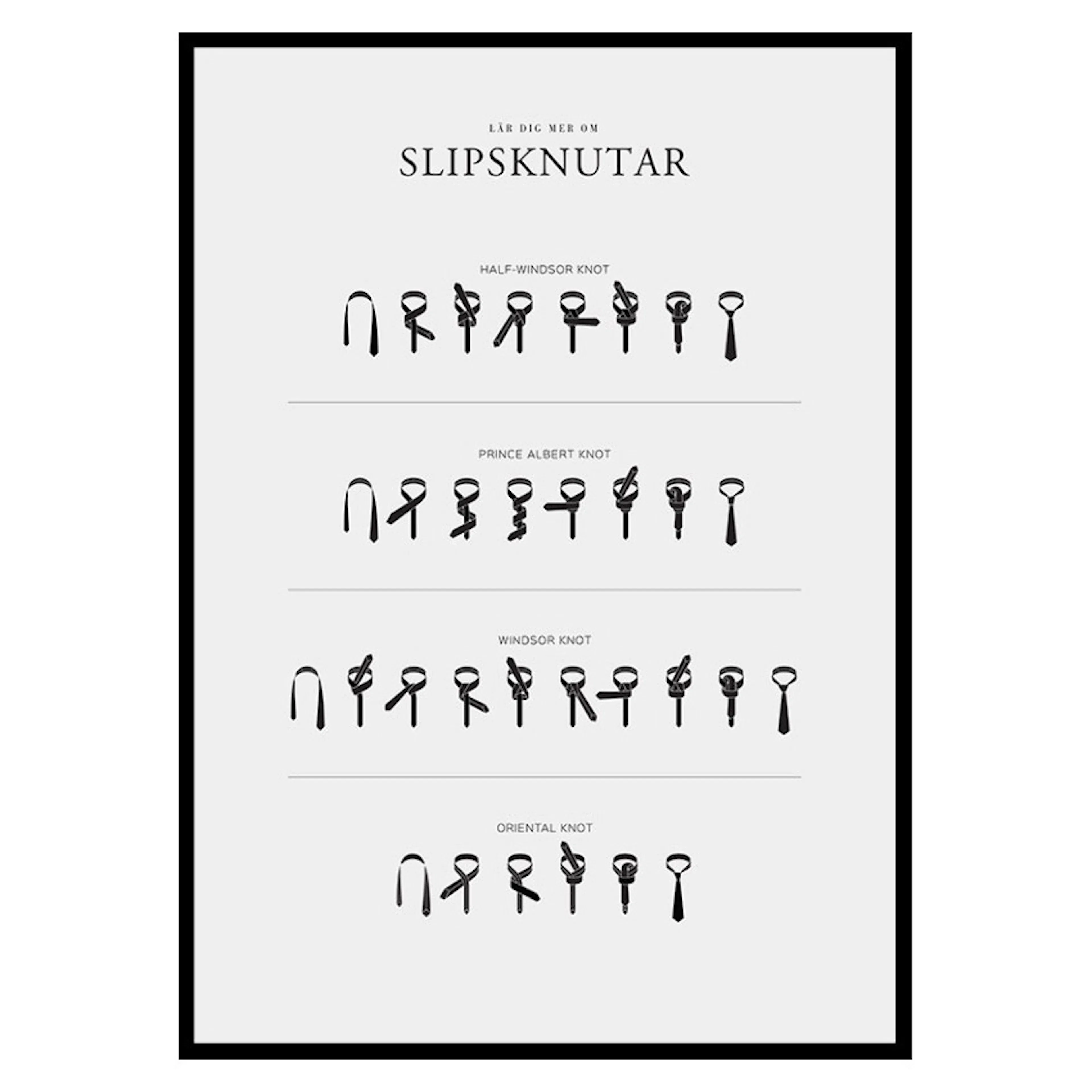 Poster Gallerix Slipsknutar