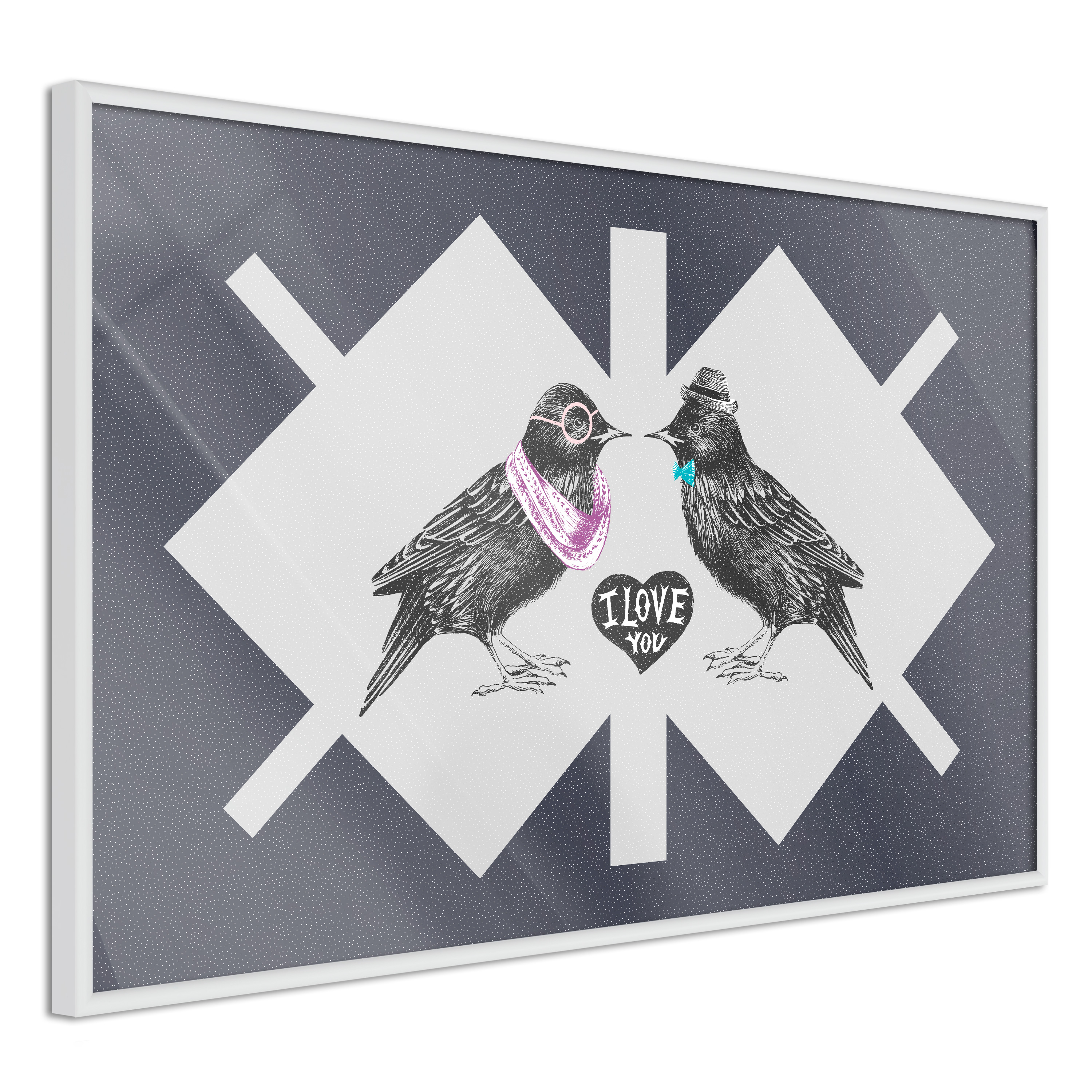 Poster Artgeist Affisch Couple of Starlings