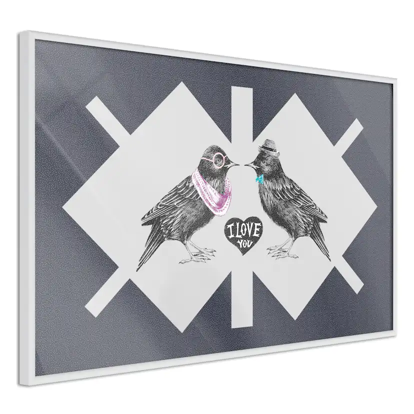 Poster Artgeist Affisch Couple of Starlings