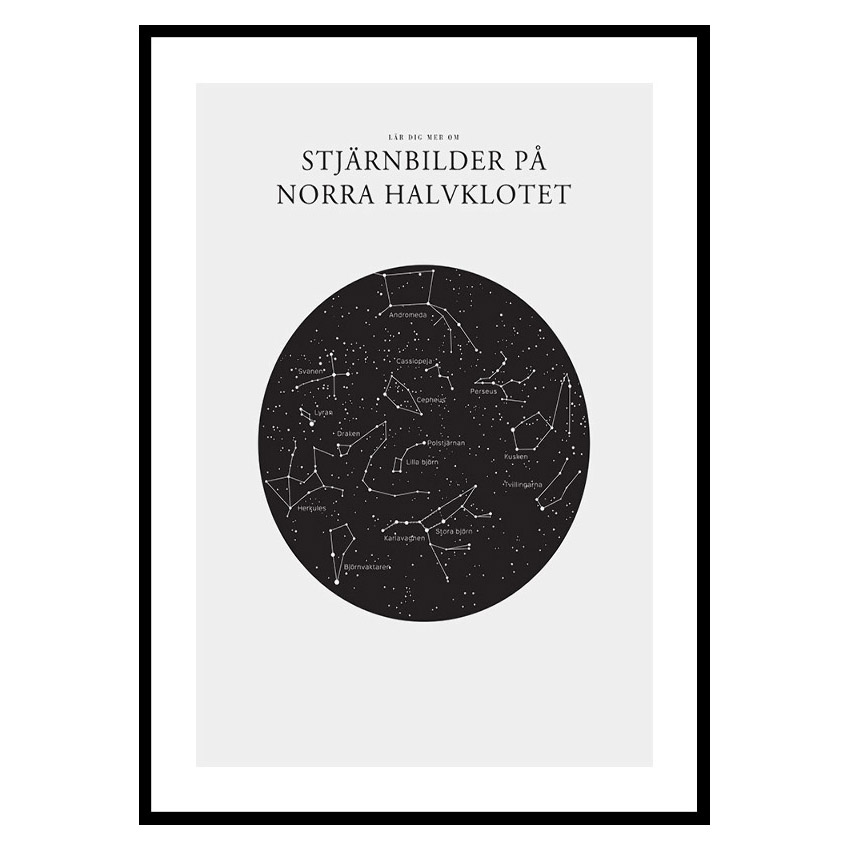 Poster Gallerix Stjärnbilder På Norra Halvklotet