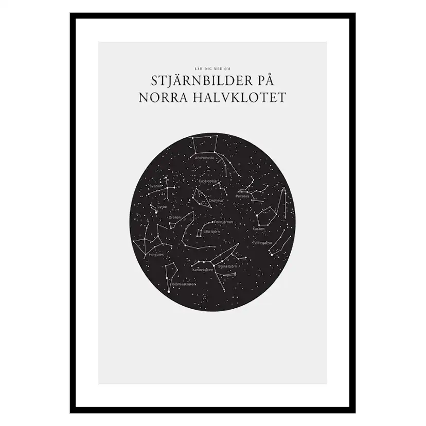 Poster Gallerix Stjärnbilder På Norra Halvklotet
