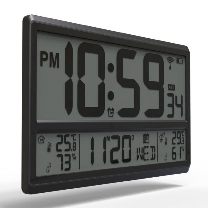 Termometer Soletek W03 Jumbo för Inomhus- och Utomhus