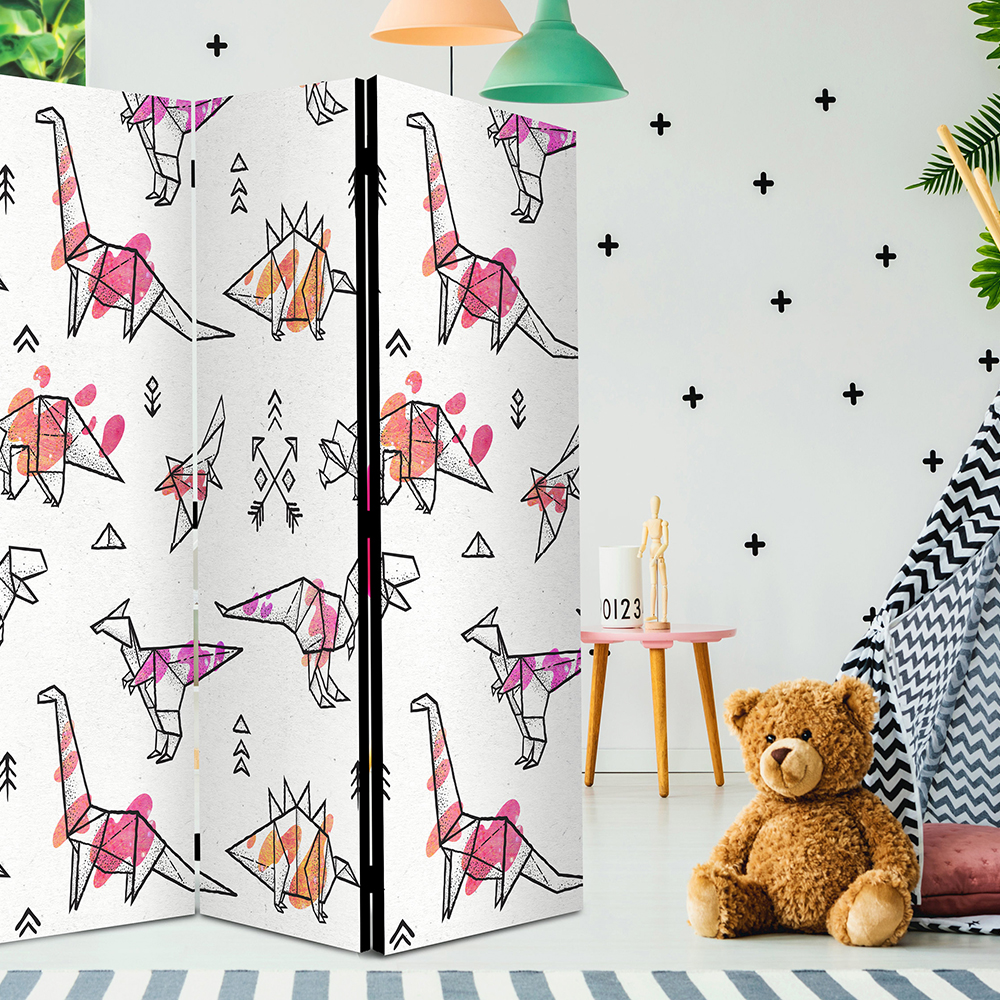 Rumsavdelare Arkiio Origami Dinosaurs 135x172 cm