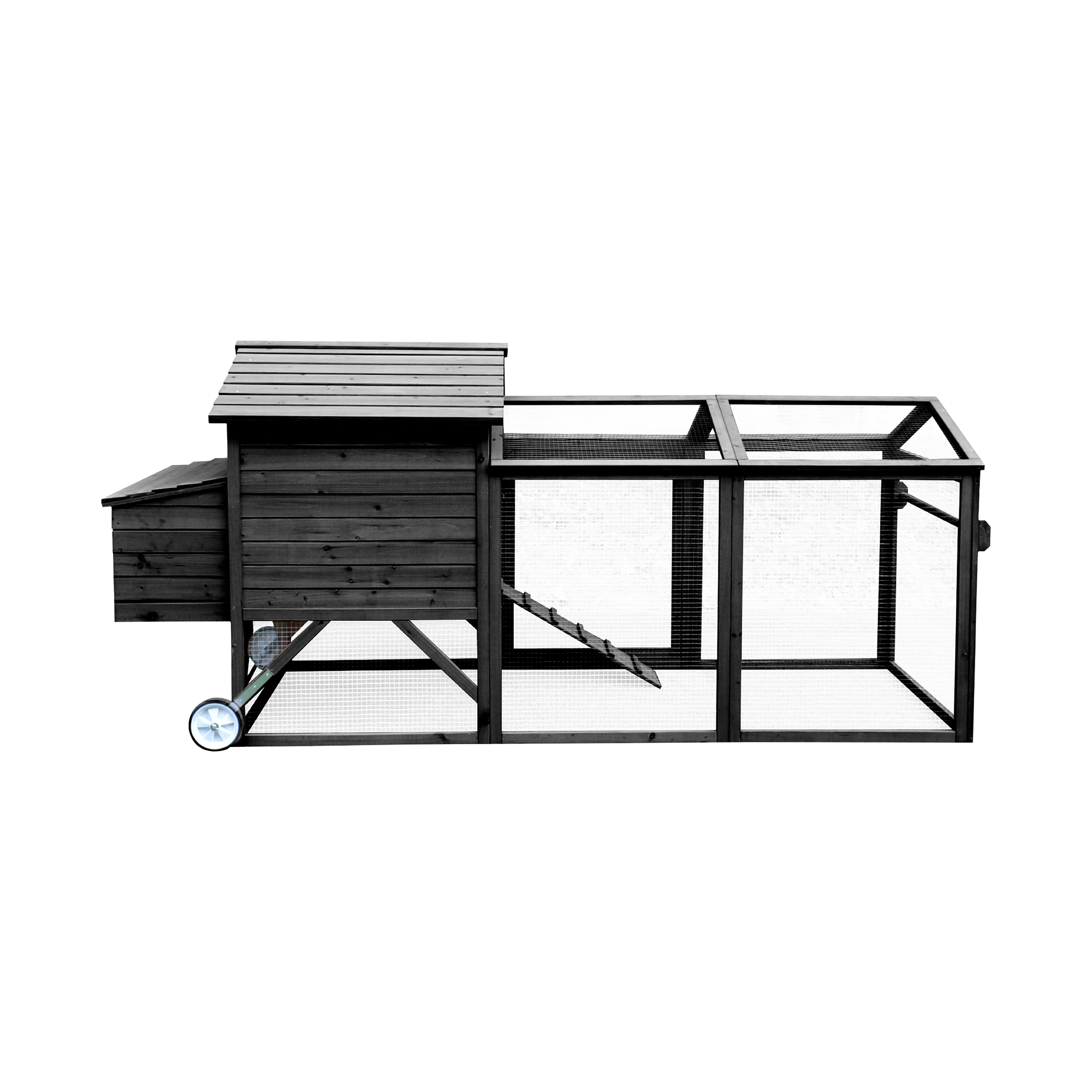 Hönshus Hortus Svart 245 x 90 x 113 cm